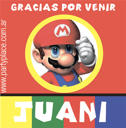Tarjetitas mario Bros 20u Pers